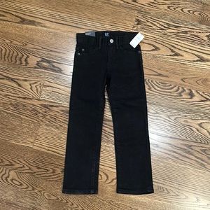 Boys GAP black stretch straight jeans